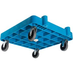 C223614 E-Z Glide™ Warewashing Rack Dolly Without Handle 22.5" x 22.5" x 8" - Blue