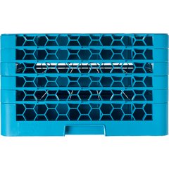 RG25-514 25-Compartment Divided Glass Rack with 5 Extenders 11.9" - Carlisle Blue