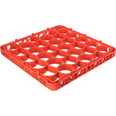 REW30SC24 OptiClean™ NeWave™ Color-Coded Short Glass Rack Extender 30 Compartment - Orange
