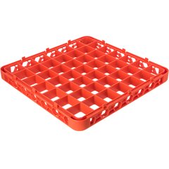 RE49C24 OptiClean™ 49-Compartment Divided Glass Rack Extender 1.78" - Orange