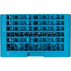RW30-314 OptiClean™ NeWave™ Glass Rack with 4 Integrated Extenders 30 Compartment - Carlisle Blue