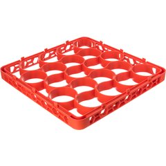 REW20SC24 OptiClean™ NeWave™ Color-Coded Short Glass Rack Extender 20 Compartment - Orange