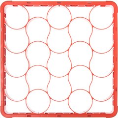 REW20SC24 OptiClean™ NeWave™ Color-Coded Short Glass Rack Extender 20 Compartment - Orange