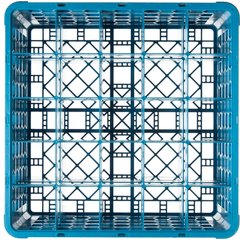 RG25-314 OptiClean™ 25-Compartment Divided Glass Rack with 3 Extenders 8.72" - Carlisle Blue