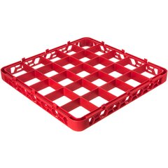 RE25C05 OptiClean™ 25-Compartment Divided Glass Rack Extender 1.78" - Red