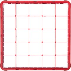 RE25C05 OptiClean™ 25-Compartment Divided Glass Rack Extender 1.78" - Red