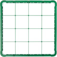 RE25C09 OptiClean™ 25-Compartment Divided Glass Rack Extender 1.78" - Green