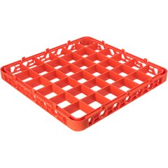 RE36C24 OptiClean™ 36-Compartment Divided Glass Rack Extender 1.78" - Orange