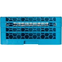 RG9-314 OptiClean™ 9-Compartment Divided Glass Rack with 3 Extenders 8.72" - Carlisle Blue