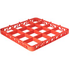 RE16C24 OptiClean™ 16-Compartment Divided Glass Rack Extender 1.78" - Orange