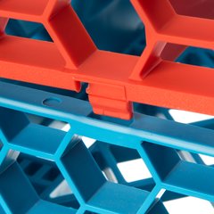 RE16C24 OptiClean™ 16-Compartment Divided Glass Rack Extender 1.78" - Orange