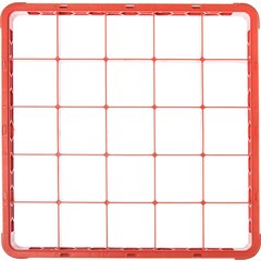 RE25C24 OptiClean™ 25-Compartment Divided Glass Rack Extender 1.78" - Orange