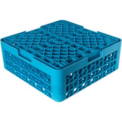 RG36-214 OptiClean™ 36-Compartment Divided Glass Rack with 2 Extenders 7.12" - Carlisle Blue