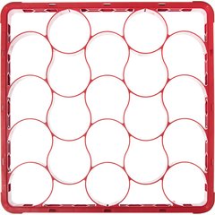REW20SC05 OptiClean™ NeWave™ Color-Coded Short Glass Rack Extender 20 Compartment - Red