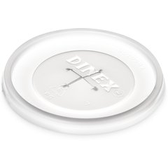 DX1191ST8714 Disposable Lid W/ SS fits  6 oz Louis & 8 oz Textured Tumblers  (1000/cs) - Translucent