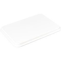 1318FMT301 Fiberglass Market Tray 17 3/4" x 12-3/4" x 1" - Pearl White