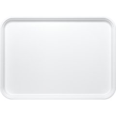 1318FMT301 Fiberglass Market Tray 17 3/4" x 12-3/4" x 1" - Pearl White