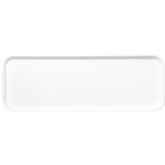 269FMT301 Fiberglass Market Tray 8 3/4" x 25 1/2" x 1 1/8" - Pearl White