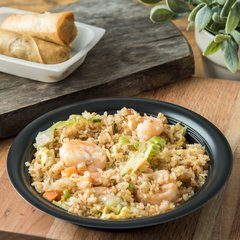 DXHH1003 Entree (one compartment) Disposable Plastic Dishware 7-3/4" (500/cs) - Black