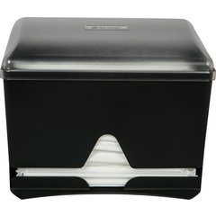 ST500 Junior Bulk Straw Dispenser 500 Count  10.5" x 10.5" x 8.5"- Black - Black