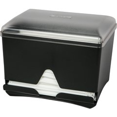 ST500 Junior Bulk Straw Dispenser 500 Count  10.5" x 10.5" x 8.5"- Black - Black