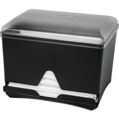 ST500 Junior Bulk Straw Dispenser 500 Count  10.5" x 10.5" x 8.5"- Black - Black