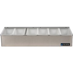 B4186L Non-Chilled Garnish Trays  - Stainless Steel
