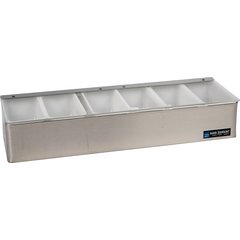 B4186L Non-Chilled Garnish Trays  - Stainless Steel