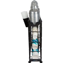 C8504WFD Cup & Lid Dispenser 4 Tier - Black