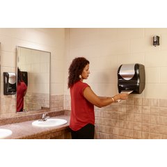 T1470BKSS Summit Smart System with IQ Sensor™ Electronic Touchless Towel Dispenser, Black/Stainless Steel - Stainless Steel