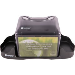 H4005CTBK Venue® Tabletop Napkin Dispenser with Caddy, Fullfold, 200 Napkins, Black  - Black
