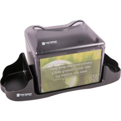 H4005CTBK Venue® Tabletop Napkin Dispenser with Caddy, Fullfold, 200 Napkins, Black  - Black