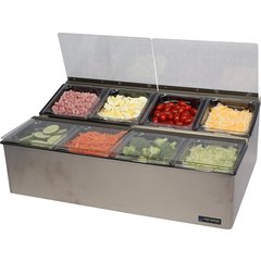 FP9248FL EZ-Chill™ Food Prep Center - 8, 1/6 Pans  - Stainless Steel