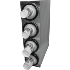 C2804 EZ-Fit® Stainless Steel Beverage Dispenser Cabinet - 4 Tier  - Chrome