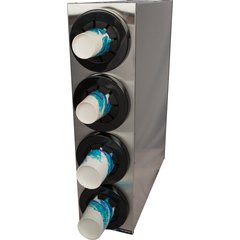 C2854 Sentry® Stainless Steel Beverage Dispenser Cabinets - 4 Tier  - Chrome