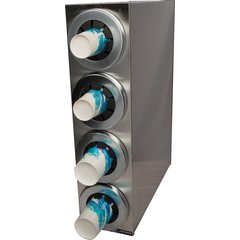 C2854 Sentry® Stainless Steel Beverage Dispenser Cabinets - 4 Tier  - Chrome