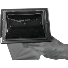 H2003CLSS Classic In-Counter Napkin Dispenser, Interfold, 750 Napkin, Clear/Stainless Steel  - Clear