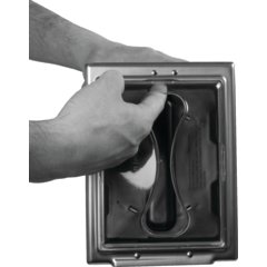 H2003CLSS Classic In-Counter Napkin Dispenser, Interfold, 750 Napkin, Clear/Stainless Steel  - Clear