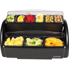 BDS4266 Dome® Stacker Condiment Centers  - Black