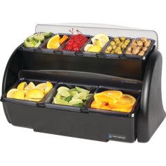 BDS4266 Dome® Stacker Condiment Centers  - Black