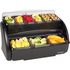 BDS4266 Dome® Stacker Condiment Centers  - Black