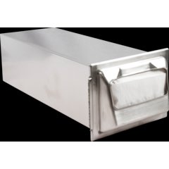 H2001SS Classic In-Counter Napkin Dispenser, Fullfold Classic Face, 750 Napkin, Stainless Steel  - Stainless Steel