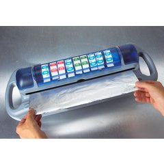 SW1218 SAF-T-WRAP STATION W/ SLIDE CUTTER - Gray