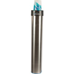 C3400EV Stainless Steel Surface Mount Cup Dispenser - Vertical - Medium  - Stainless Steel