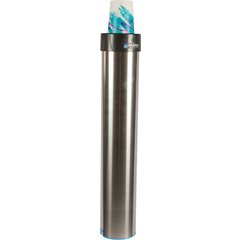 C3400EV Stainless Steel Surface Mount Cup Dispenser - Vertical - Medium  - Stainless Steel