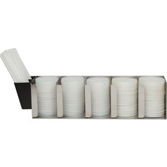 L1022 Adjustable Lid Organizer 5 Stack - Stainless Steel  - Silver