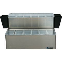 B6766L EZ-Chill™ Garnish Centers - 12 Pint  - Stainless Steel