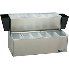 B6766L EZ-Chill™ Garnish Centers - 12 Pint  - Stainless Steel
