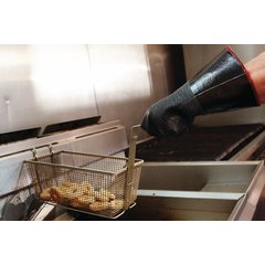 6786RMT Fryer Oven Mitt - 14 Inch  - Black