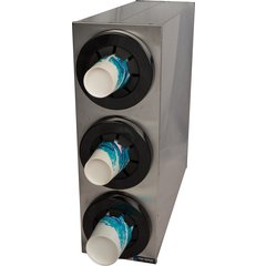 C2853 Sentry® Stainless Steel Beverage Dispenser Cabinets - 3 Tier  - Chrome